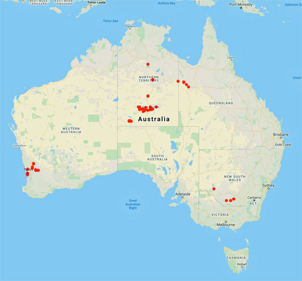 collecting locality map for 'Benl, G.'