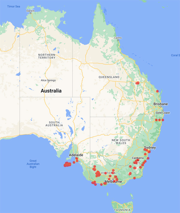 collecting locality map for de Kok, R.