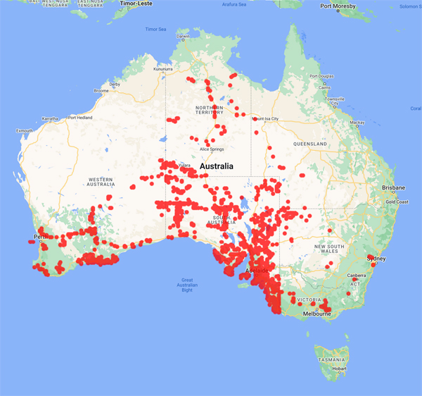 collecting locality map for 'Donner, N.N.'