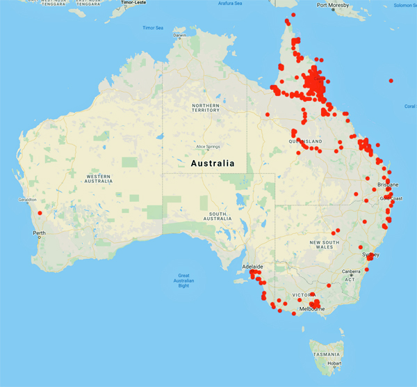 collecting locality map for 'Flecker, H.'