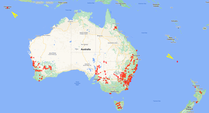 collecting locality map for 'Lepp, H.'