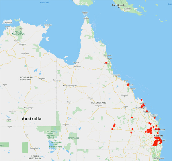 collecting locality map for 'Michael, N.'