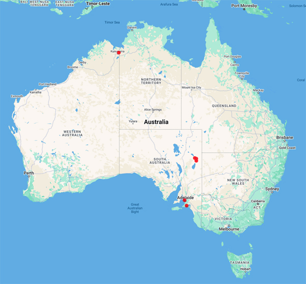 collecting locality map for 'Zietz, A.'